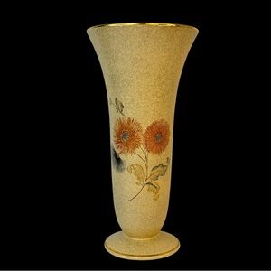 1950s Wächtersbach Mid Century Hand Painted German Ceramic Vase